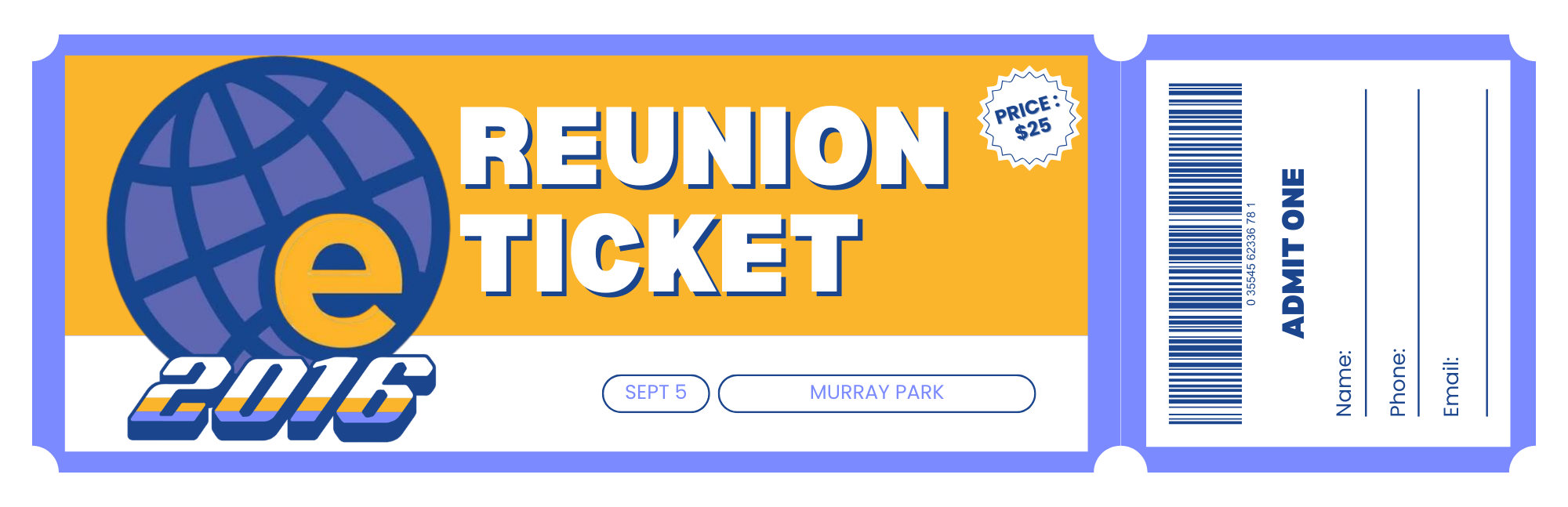 Reunion Entry Pre-Sale Ticket